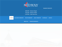 Tablet Screenshot of midwayumc.org